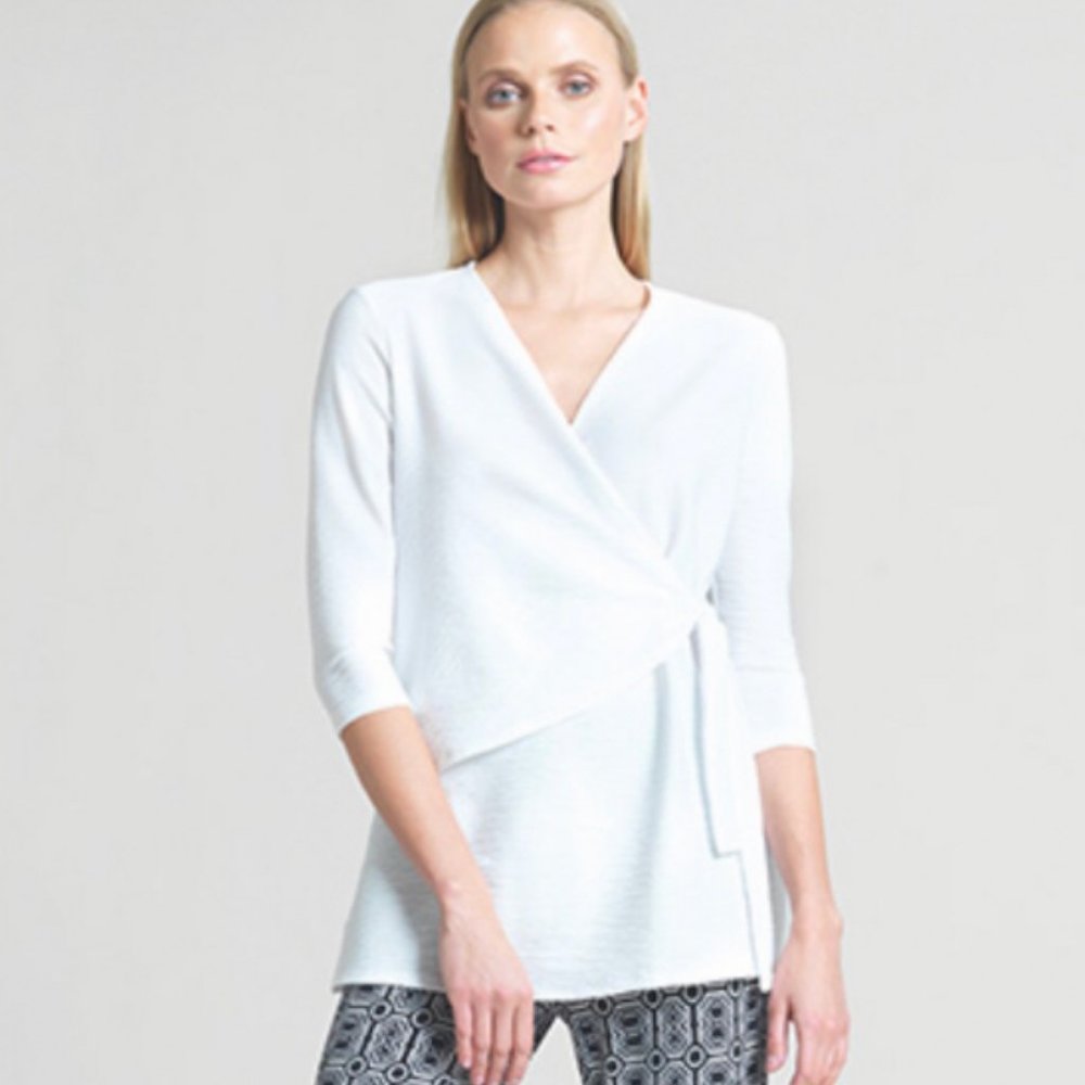 Side Tie Clara Sun Woo Top in White